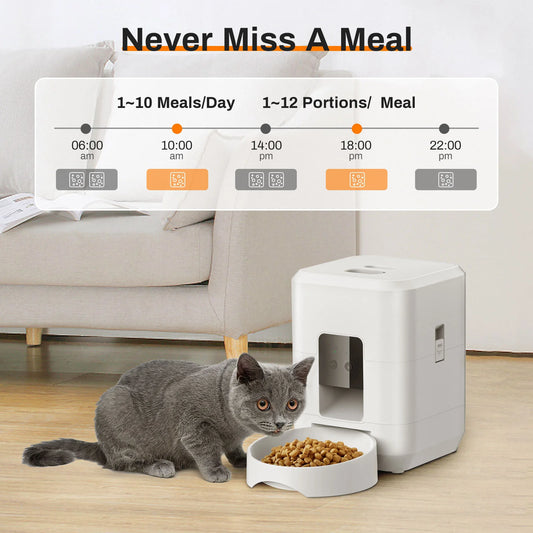 2025 NEW 2L Automatic Pet Feeder Wifi version Smart Cat Feeder Dog Slow Food Dispenser Regular And Quantitative Feeding Of Pets