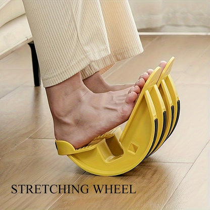 1pc Stretching Wheel - Leg Trainer with Manual Resistance, Non-Electric, Plastic Material, Professional Medical Equipment for Home Fitness / Physical Relax - For All Fitness Levels - Suitable for Home & Gym Use - Great Gift f