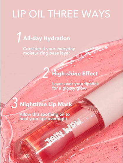 ✨ Jelly Wow Lip Oil – Glossy & Moisturizing Lip Care in Multiple Shades