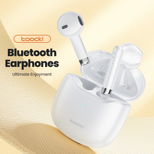 Toocki V08 TWS Bluetooth 5.3 Wireless Earphones IPX4 Waterproof Mono-binaural Mode Compatible Touch Control Headphone with Mic