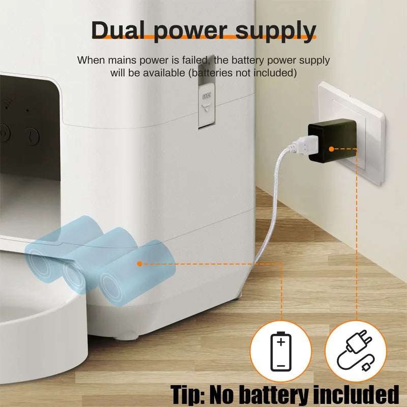 2025 NEW 2L Automatic Pet Feeder Wifi version Smart Cat Feeder Dog Slow Food Dispenser Regular And Quantitative Feeding Of Pets