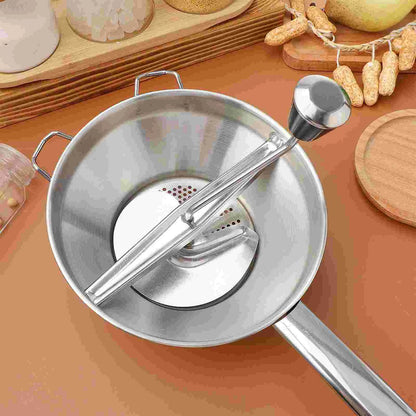 1pc Stainless Steel Potato Presser Manual Vegetable Masher Kitchen Fruit Tool Food Processor Dining Accessory For Potatoes