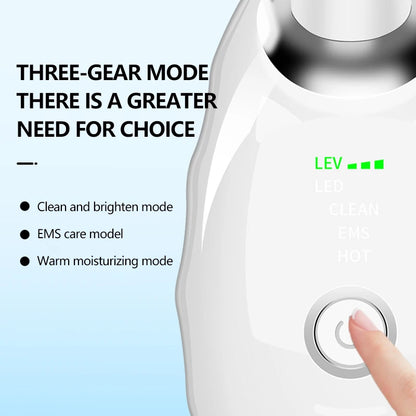 LED Photon Therapy Neck Massager EMS Hot Facial Skin Tightening Beauty Instrument Micro Current  Rejuvenation Instrument